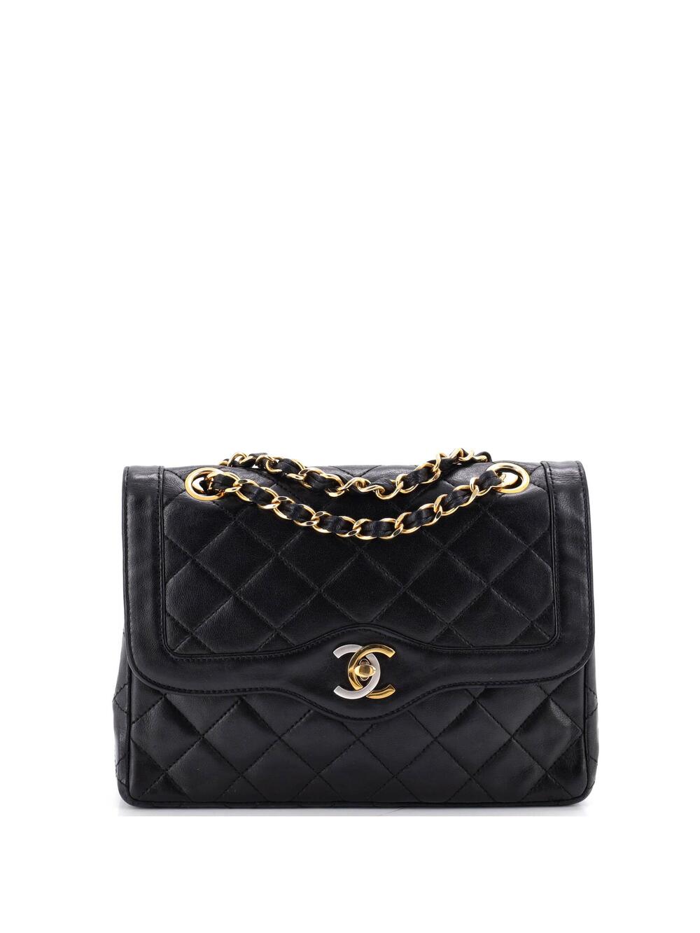 Chanel Vintage Two Tone Cc Flap Bag #350835C33B